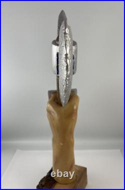 Beer Tap Handle Bavarian Barbarian IPA Beer Tap Handle Rare Figural Axe Beer Tap
