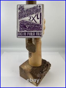 Beer Tap Handle Bavarian Barbarian IPA Beer Tap Handle Rare Figural Axe Beer Tap