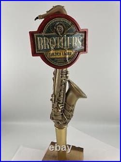 Beer Tap Handle Brothers Golden Ale Beer Tap Handle Figural Saxophone Tap Handle