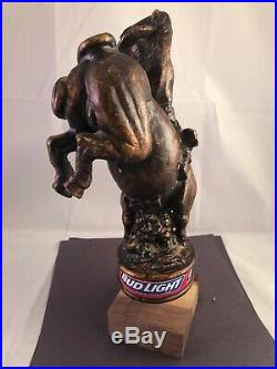 Beer Tap Handle Bud Light Bucking Bull Beer Tap Handle Rare Figural Rodeo Tap A