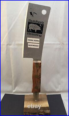 Beer Tap Handle Butcher's Hefeweizen Beer Tap Handle Figural Knife Tap Handle