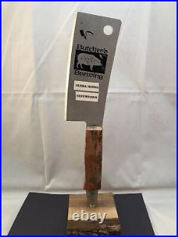 Beer Tap Handle Butcher's Hefeweizen Beer Tap Handle Figural Knife Tap Handle