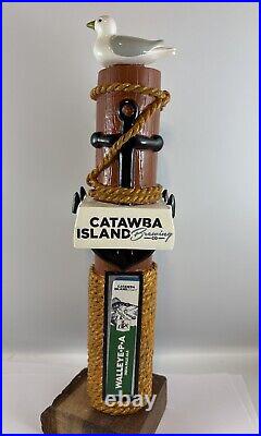 Beer Tap Handle Catawba Island Walleye IPA Beer Tap Handle Figural Bird Beer Tap