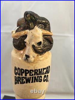 Beer Tap Handle Copperhead Brewing Beer Tap Handle Rare Figural Snake Tap Handle