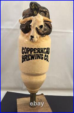 Beer Tap Handle Copperhead Brewing Draft Beer Tap Handle Rare Figural Snake Tap