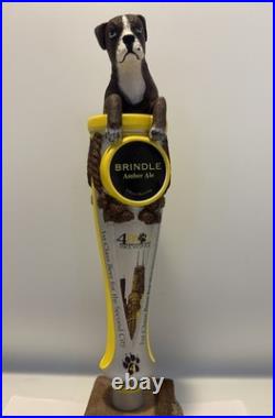 Beer Tap Handle Four Paws Brindle Ale Beer Tap Handle Rare Figural Tap Handle
