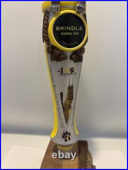 Beer Tap Handle Four Paws Brindle Ale Beer Tap Handle Rare Figural Tap Handle