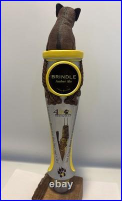 Beer Tap Handle Four Paws Brindle Ale Beer Tap Handle Rare Figural Tap Handle