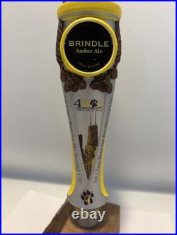 Beer Tap Handle Four Paws Brindle Ale Beer Tap Handle Rare Figural Tap Handle