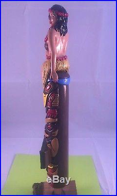 Beer Tap Handle Gingers Poi-Fect Lei IPA Beer Tap Handle Rare Figural Sexy Girl