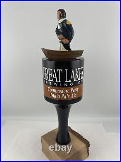 Beer Tap Handle Great Lakes Commodore Perry IPA Beer Tap Handle Figural Beer Tap