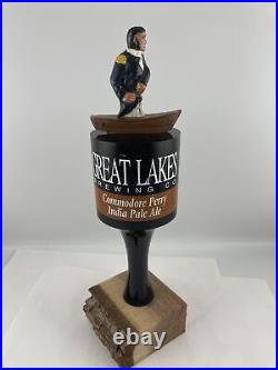 Beer Tap Handle Great Lakes Commodore Perry IPA Beer Tap Handle Figural Beer Tap