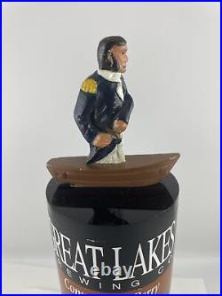 Beer Tap Handle Great Lakes Commodore Perry IPA Beer Tap Handle Figural Beer Tap