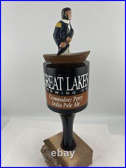 Beer Tap Handle Great Lakes Commodore Perry IPA Beer Tap Handle Figural Beer Tap