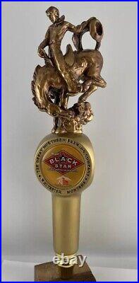 Beer Tap Handle Great Northern Black Star Beer Tap Handle Figural Rodeo Beer Tap