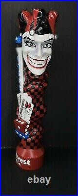 Beer Tap Handle Joker Northwest Brewing Company Cards Dice Jester TAPHANDLES GUC