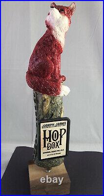 Beer Tap Handle Joseph James Hop Box Rye Beer Tap Handle Figural Fox Tap Handle