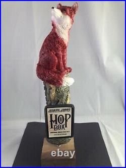 Beer Tap Handle Joseph James Hop Box Rye Beer Tap Handle Figural Fox Tap Handle