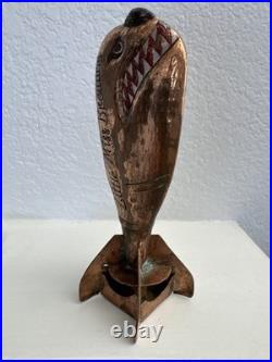 Beer Tap Handle Little Miss Brewing Beer Tap Handle Rare Figural Bomb Copper