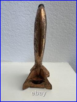 Beer Tap Handle Little Miss Brewing Beer Tap Handle Rare Figural Bomb Copper