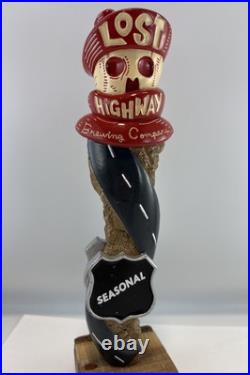 Beer Tap Handle Lost Highway Brewing Beer Tap Handle Rare Figural Skull Beer Tap