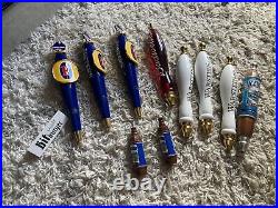 Beer Tap Handle Lot Fosters Budweiser Icehouse German 11 Total