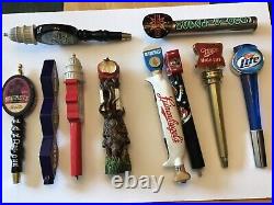 Beer Tap Handle Lot Of 10 Miller Leinenkugel's Wisconsin Amber Angry Orchard