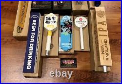 Beer Tap Handle Lot Of 10 Molson Sam Adams Long Trail Brand New In Boxes