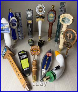 Beer Tap Handle Lot Of 16 Bar Brewery Pub Man Cave Local Craft Domestic IPA Taps