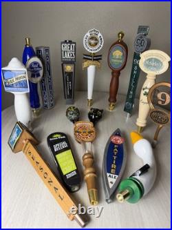 Beer Tap Handle Lot Of 16 Bar Brewery Pub Man Cave Local Craft Domestic IPA Taps