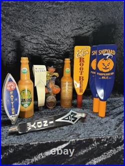 Beer Tap Handle Lot Of 9 Motorworks IPA, Michelob Ultra, Blonde Ale, FatTire Ale