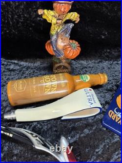 Beer Tap Handle Lot Of 9 Motorworks IPA, Michelob Ultra, Blonde Ale, FatTire Ale