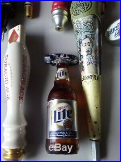 Beer Tap Handle Lot of 35 mixed Domestic, Craft and Vintage