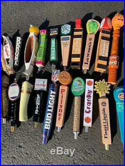 Beer Tap Handle Lot of 38 Mixed Lot Of Domestic, Craft, Import