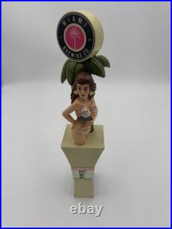 Beer Tap Handle Miami Brewing Vice IPA Bikini Girl With Gun And $100 Bills