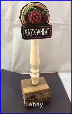 Beer Tap Handle Oaken Barrel Razz Wheat Beer Tap Handle Figural Beer Tap Handle