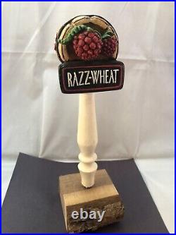 Beer Tap Handle Oaken Barrel Razz Wheat Beer Tap Handle Figural Beer Tap Handle