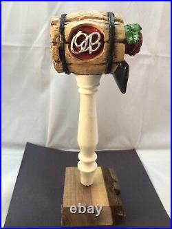 Beer Tap Handle Oaken Barrel Razz Wheat Beer Tap Handle Figural Beer Tap Handle