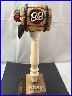 Beer Tap Handle Oaken Barrel Razz Wheat Beer Tap Handle Figural Beer Tap Handle