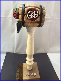 Beer Tap Handle Oaken Barrel Razz Wheat Beer Tap Handle Figural Beer Tap Handle