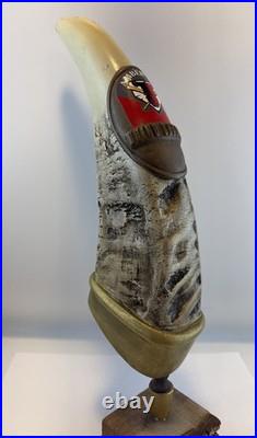 Beer Tap Handle Original Rhino Chasers Beer Tap Handle Figural Simulated Horn