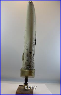 Beer Tap Handle Original Rhino Chasers Beer Tap Handle Figural Simulated Horn