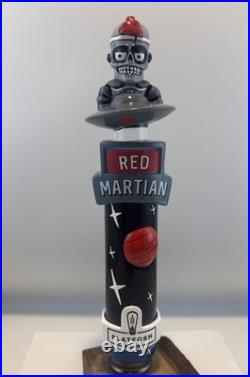 Beer Tap Handle Platform Red Martian Beer Tap Handle Figural Alien Tap Handle