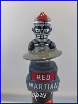 Beer Tap Handle Platform Red Martian Beer Tap Handle Figural Alien Tap Handle
