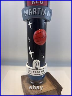 Beer Tap Handle Platform Red Martian Beer Tap Handle Figural Alien Tap Handle