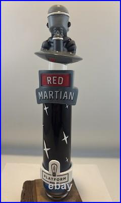 Beer Tap Handle Platform Red Martian Beer Tap Handle Figural Alien Tap Handle
