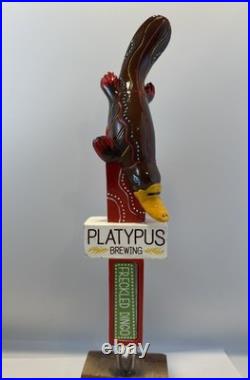 Beer Tap Handle Platypus Brewing Beer Tap Handle Figural Freckled Dingo Beer Tap