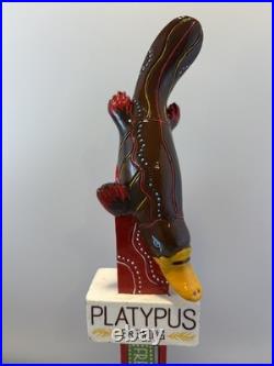 Beer Tap Handle Platypus Brewing Beer Tap Handle Figural Freckled Dingo Beer Tap