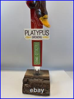 Beer Tap Handle Platypus Brewing Beer Tap Handle Figural Freckled Dingo Beer Tap