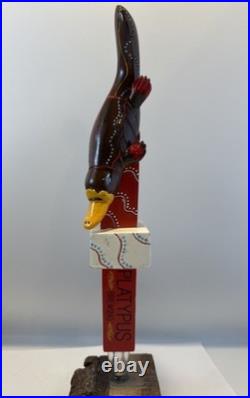 Beer Tap Handle Platypus Brewing Beer Tap Handle Figural Freckled Dingo Beer Tap
